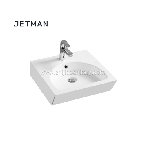 Long lasting white ceramic bathroom hand wash basin